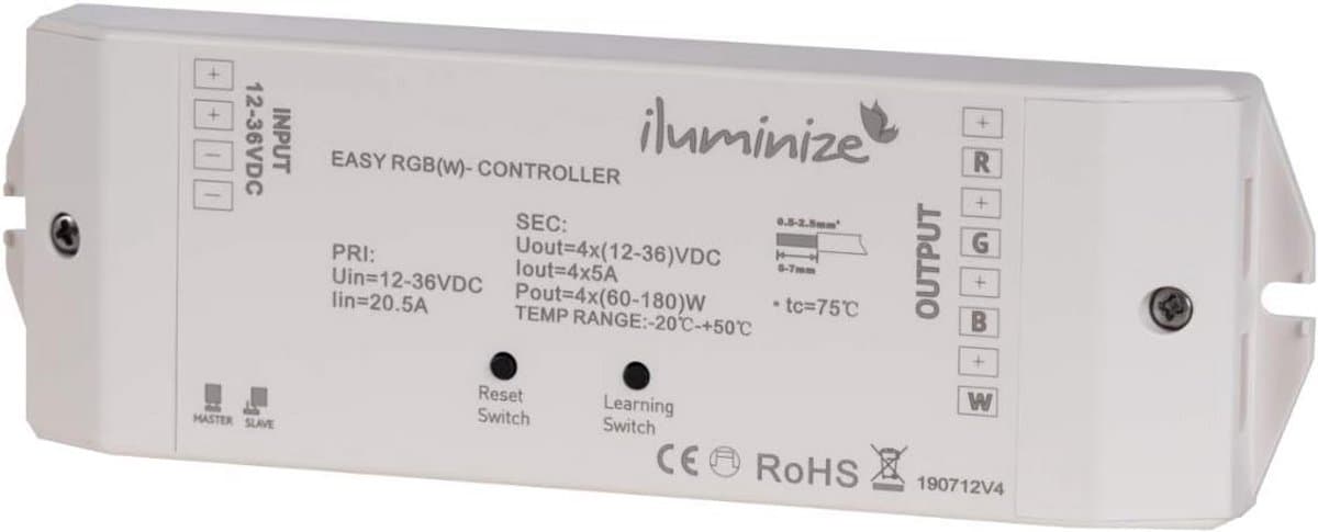Draadloze LED Controller WiFi 4 Kanaals Dimmer voor RGB CCT 12-36V LED Strips