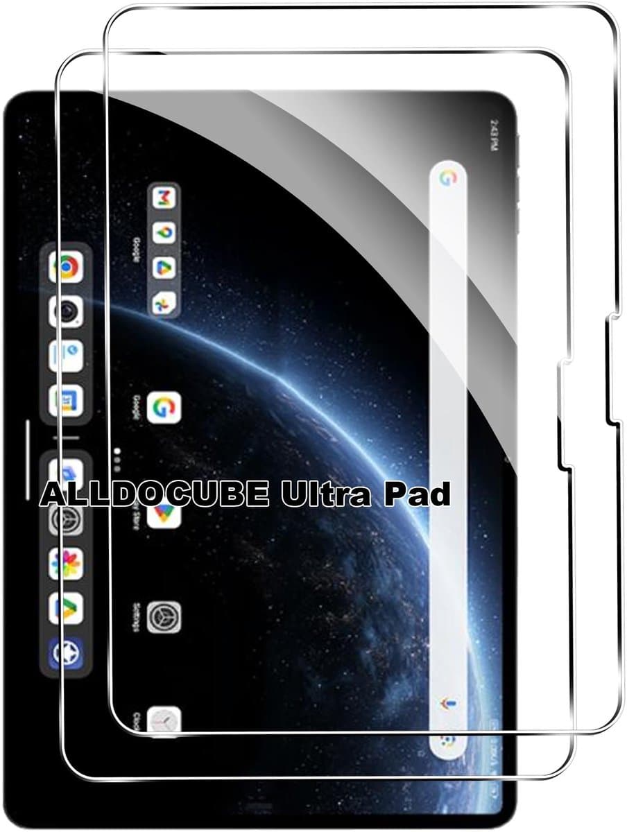 Dailygoods - 2 Stuks Gehard Veiligheidsglas voor Tablets met HD Bescherming