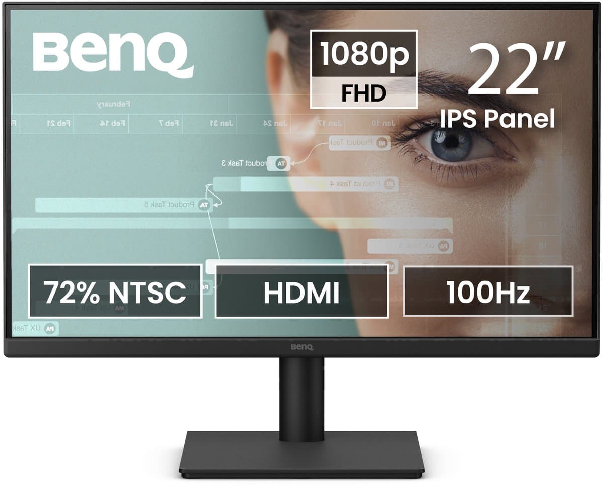 BenQ GW2291 – 21.5” Full HD IPS Monitor – 100Hz – Flicker‑Free – Low Blue Light – Ingebouwde Speakers