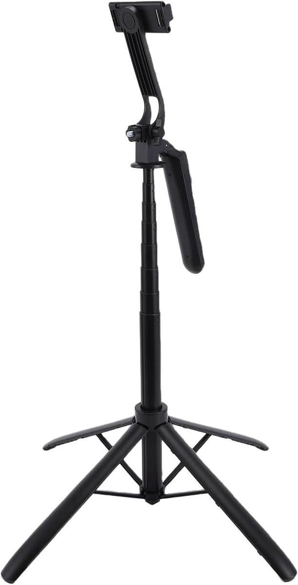 Selfie Stick Statief - Telefoon Statief - Fotograferen en Filmen - 360 graden draaibaar - 180 cm - Zwart