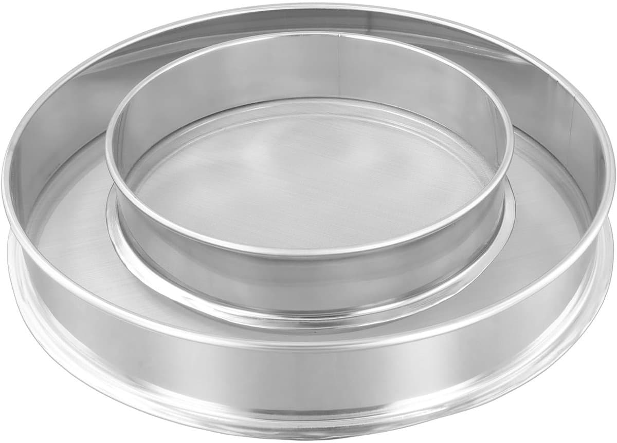 Dailygoods- Kruidenpollenextractor 2 stuks - Pollenzeef 120/80 mesh - Roestvrij staal - Keukenzeef - Stapelbaar - Glad voor gebruik - Zeef