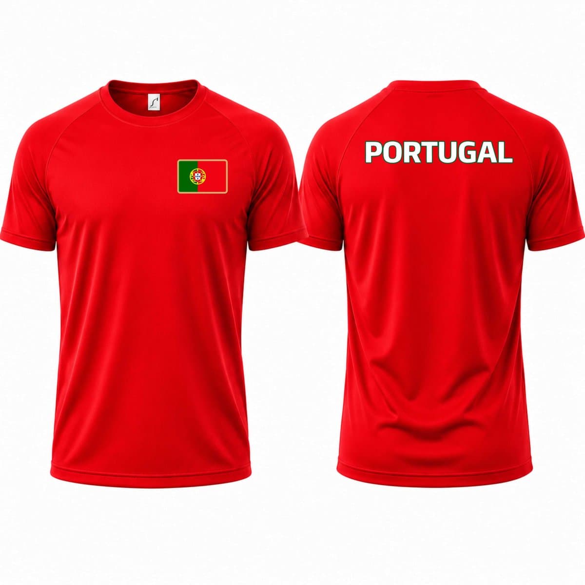 Landenteams Portugal - WK 2026 - Voetbal Shirt - Maat L - Voetbaltenue - Voetbal Spullen - Dry Fit - Ademend - Mesh - Raglan Mouwen