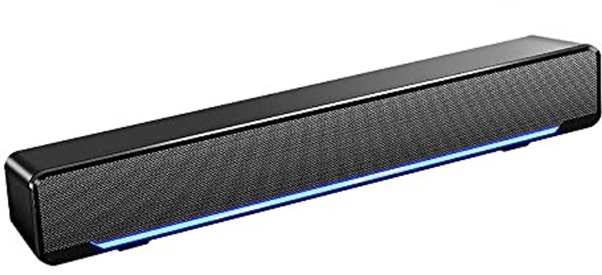 VT Goods - Soundbar - 3D-stereogeluid - Draagbaar en USB-aangedreven - Zwart - Geluidskwaliteit - Geschikt voor Desktop en TV - Model V-196