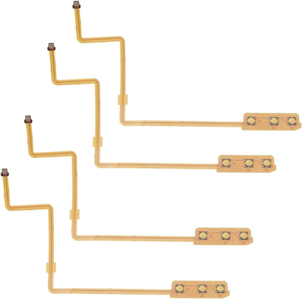 4pcs Power Volume Key Button Flex Cable - Compatible with Nintendo Switch 1st Generation - Console Replacement Parts - Console Volume Key Flex