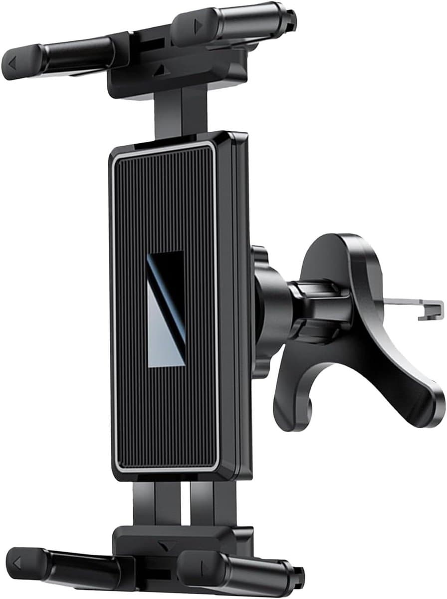 Telefoonhouder Auto - Tablethouder Ventilatie - Veilig Navigeren - 360 Graden Draaibaar - 4.7-12.9 inch - Zwart