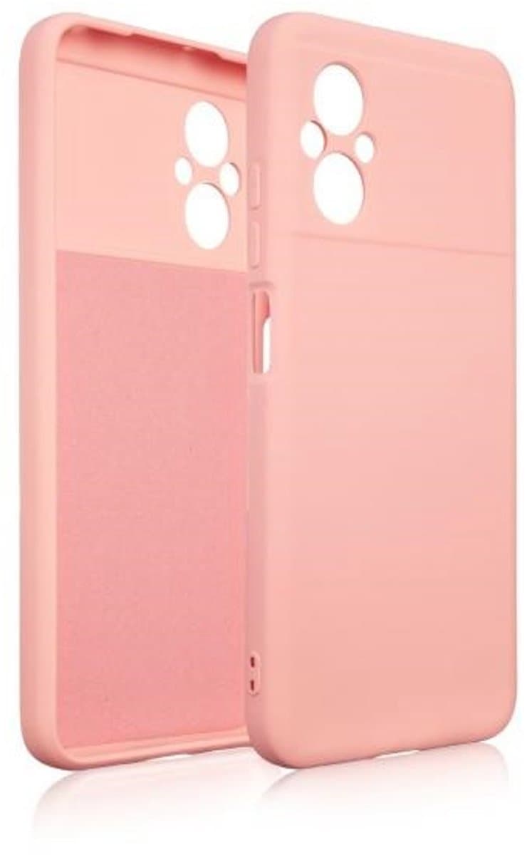 Beline Siliconen Hoesje Xiaomi Poco M5 roze-goud/rosé goud