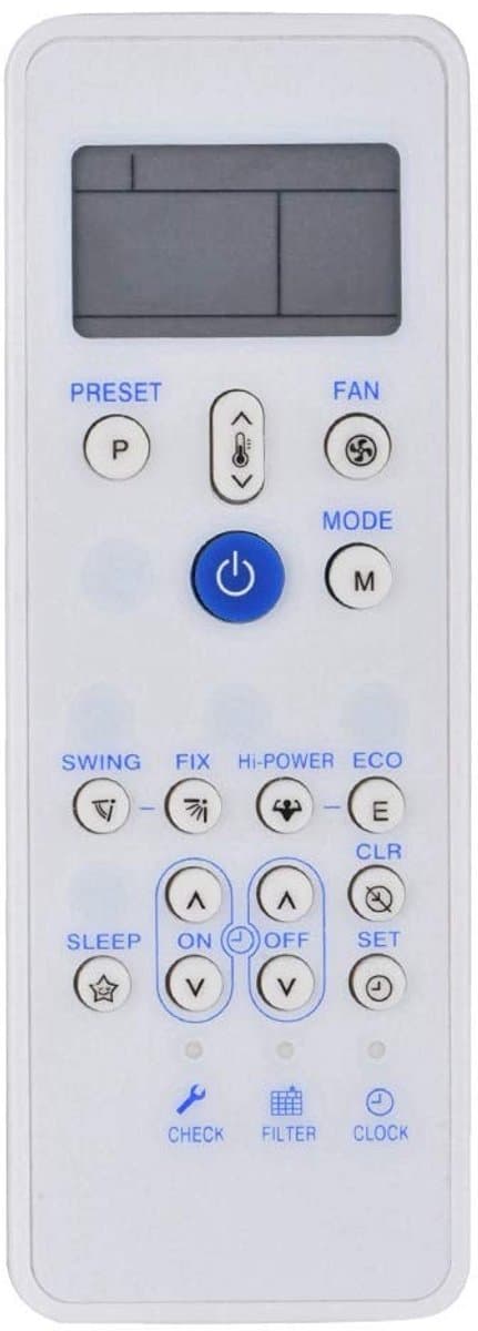 Dailygoody - Airconditioning afstandsbediening - Universele controller - Sterk en duurzaam - Meer dan 8 m bereik - Geschikt voor Carrier - Compact for...