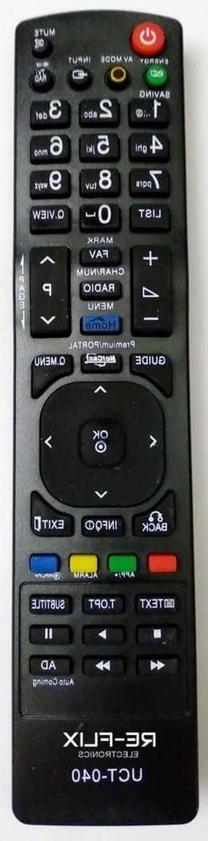 TV Afstandsbediening - Universele Controller - TV Bediening - Direct Klaar Voor Gebruik - 10 Meter Bereik - Zwart