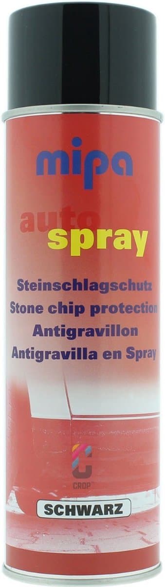 MIPA Anti-Steenslag Coating Spuitbus 500ml - Zwart