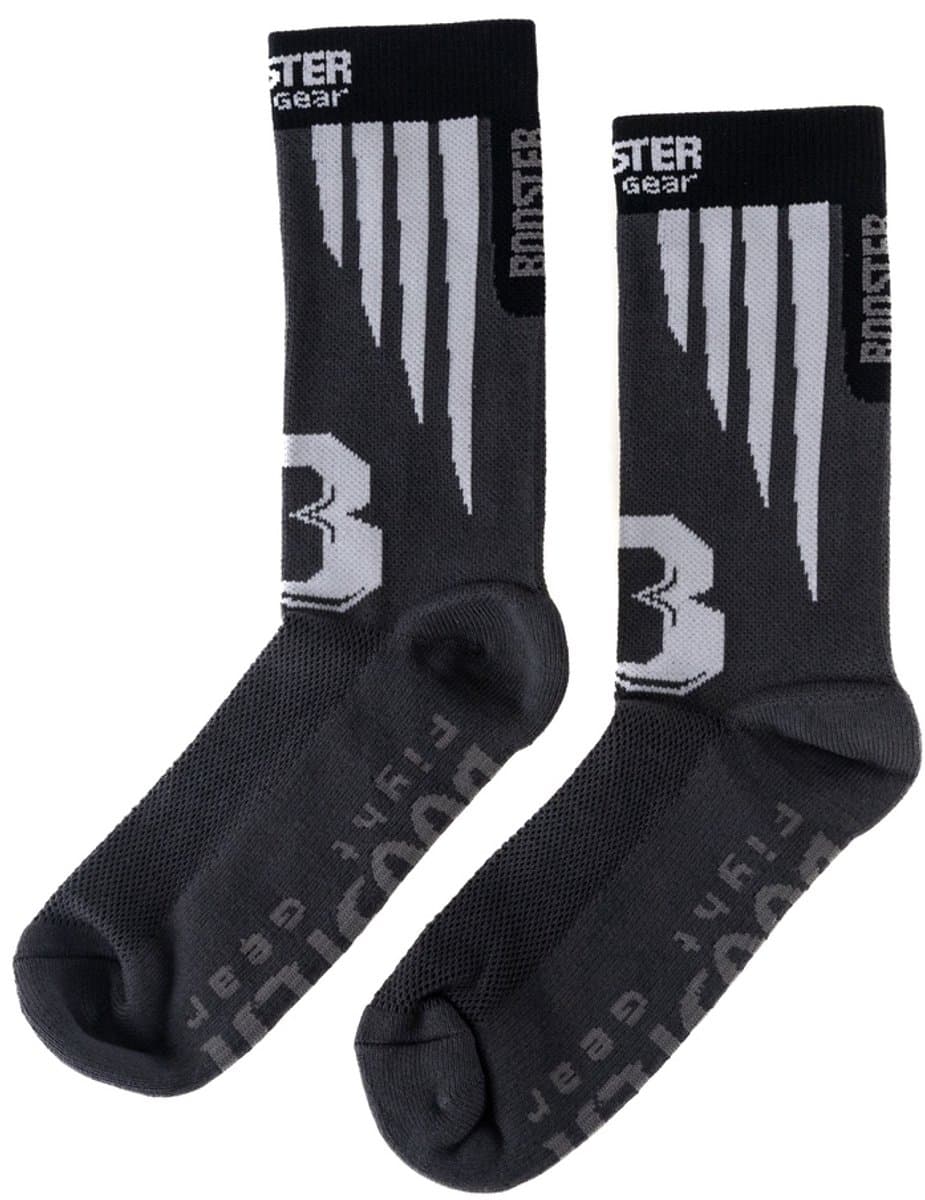 Booster Rapid Strike Pro 1 - Sokken - Zwart/Grijs - maat L - EU 43-46