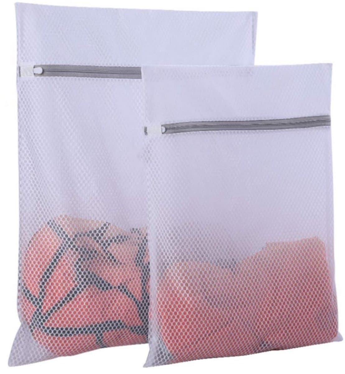 2 stuks Duurzame honingraat mesh waszakken - waszak - Wasmachine waszakken - voor delicate was - voor T-shirts, jas, jurk, broek(30 x 40 cm en 40 x 50 cm)