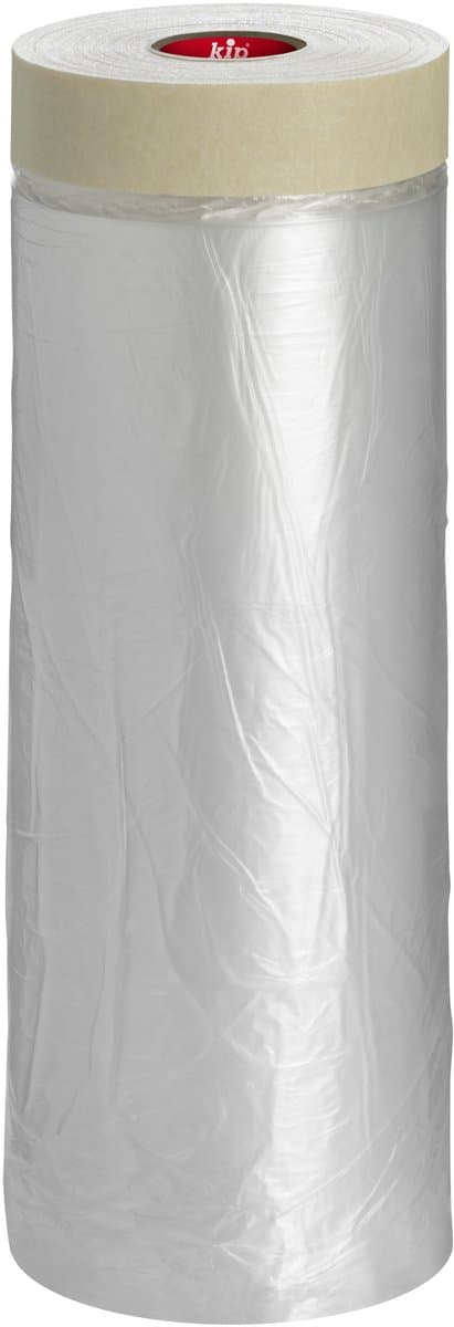 Kip 3832 - Fijncrêpe Masker - Beige - 2700mmx20m - MASKING-TEC PE-afdekfolie met statische lading voor het snel afplakken en afdekken van randen en grote oppervlakken - Voor bijna alle ondergronden binnen - Temperatuurbestendig tot 60°C