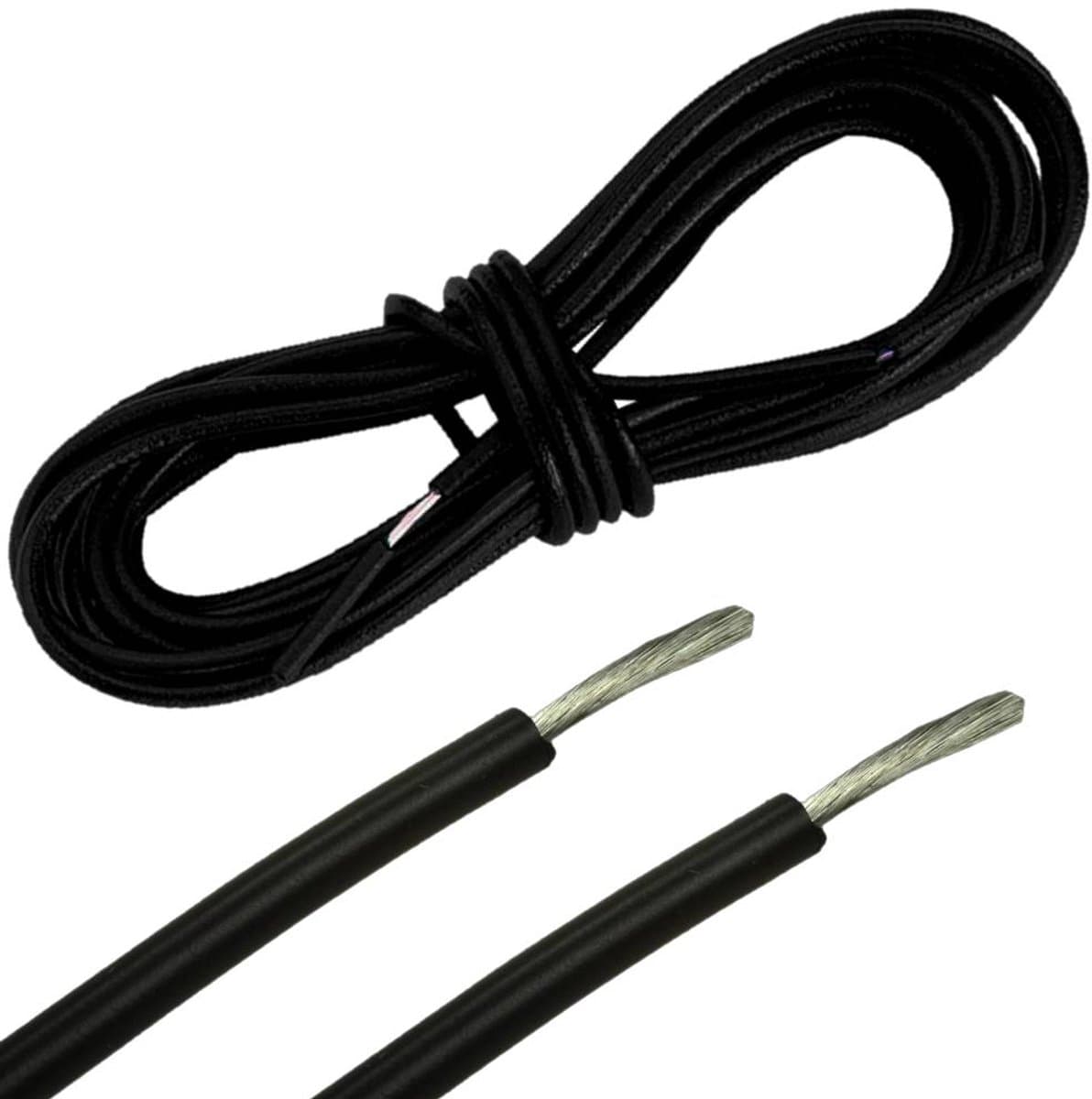 RAION - Kabel voor Dynamolampen - 190 cm - Eenaderig - Zwart