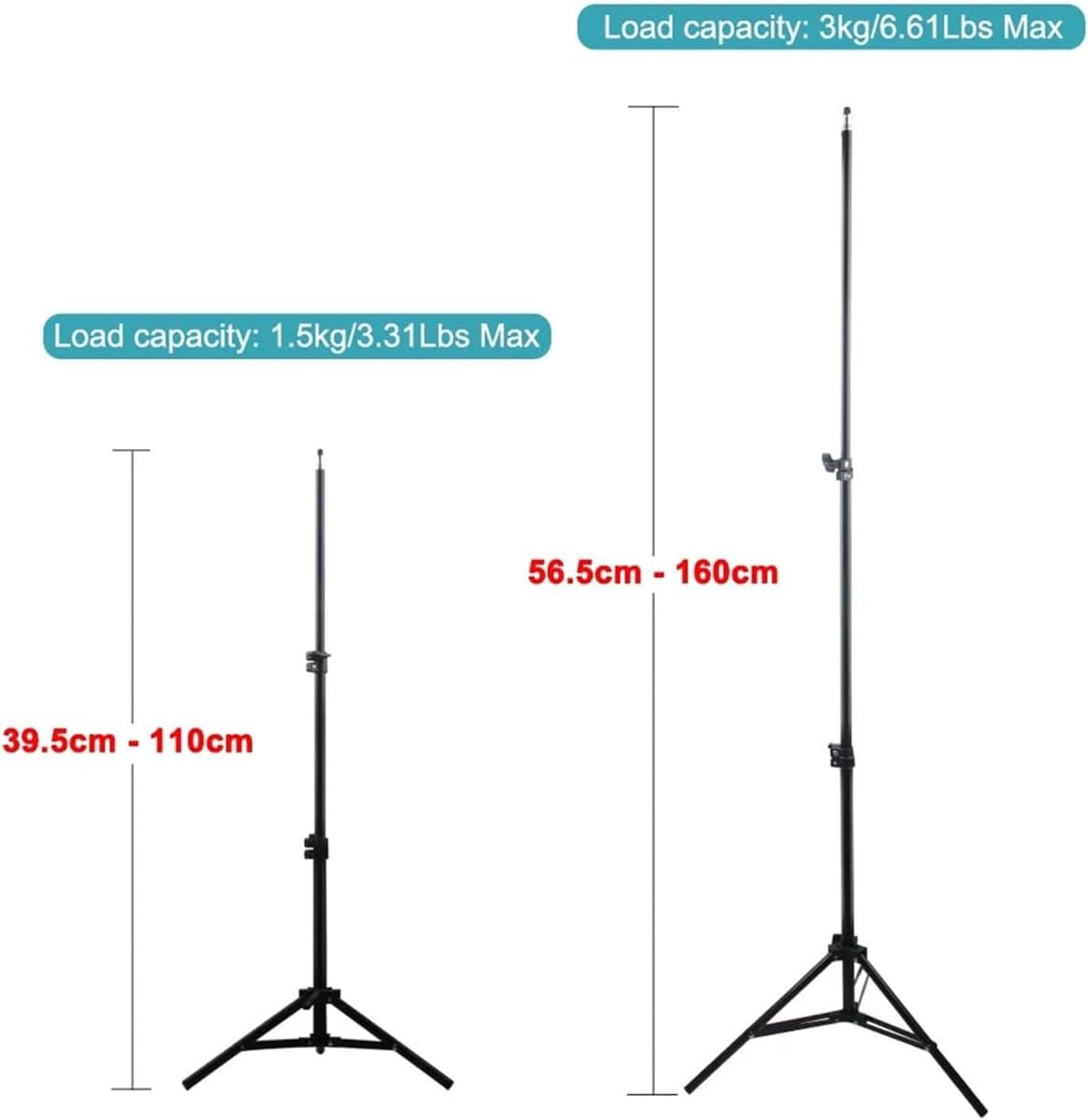 Projector Statief - Draagbare Stand - Thuisbioscoop Opzetten - Verstelbaar Hoogte - 160cm Max