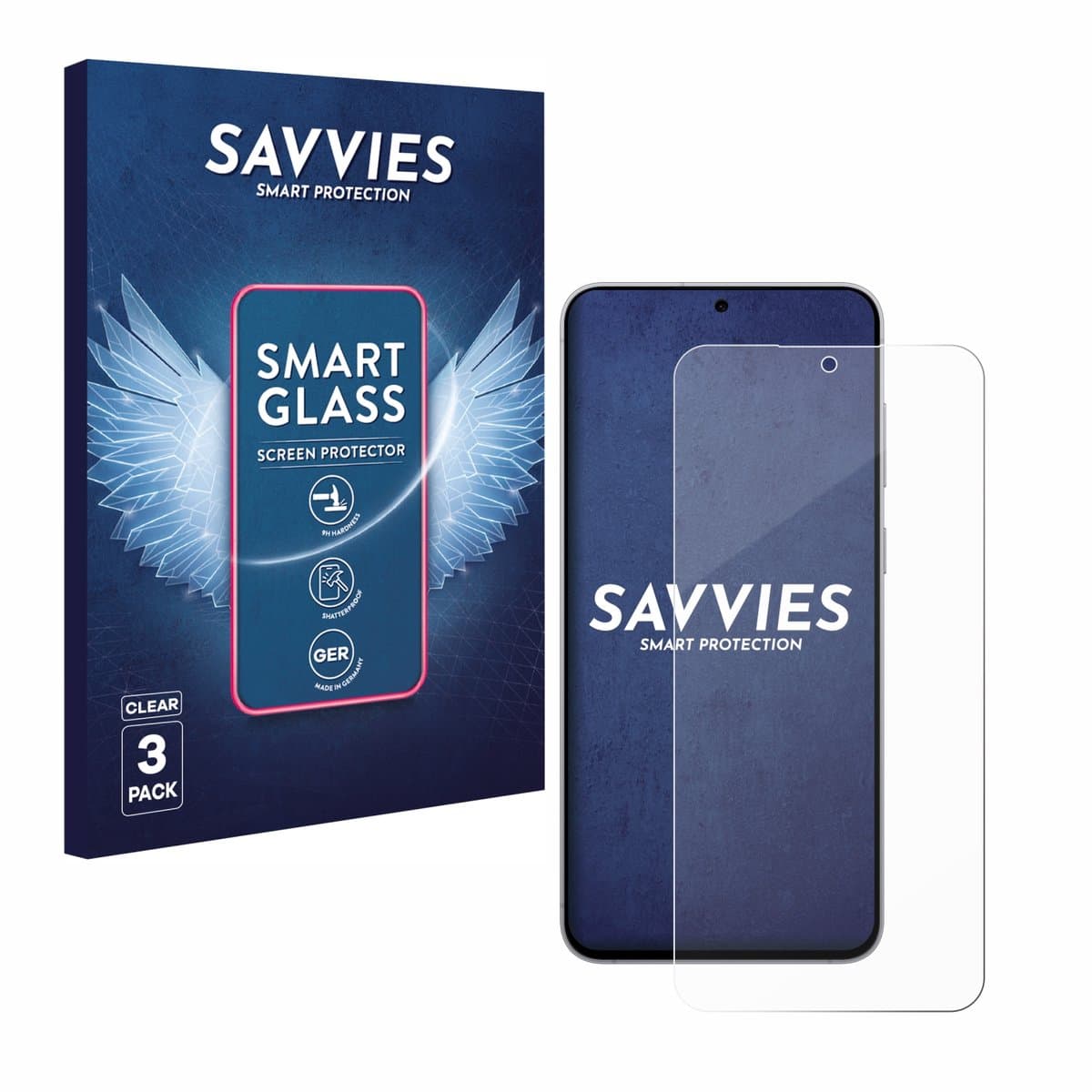 3 Stuks Savvies Screenprotector - geschikt voor Samsung Galaxy S25 FE Enterprise Edition - beschermfolie glas transparant