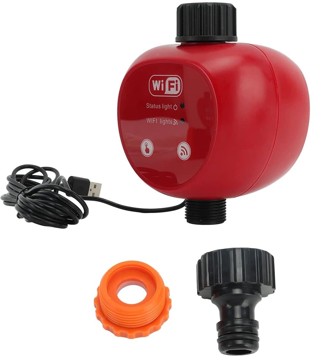3/4 Binnendraad Automatische Bloemenwaterer, Huistuin Slimme Timing WiFi Automatisch Bewateringssysteem, Automatisch Besproeiingsapparaat Voor Binnen, Bewatering Touchscreen Waterdichte Irrigatiespray