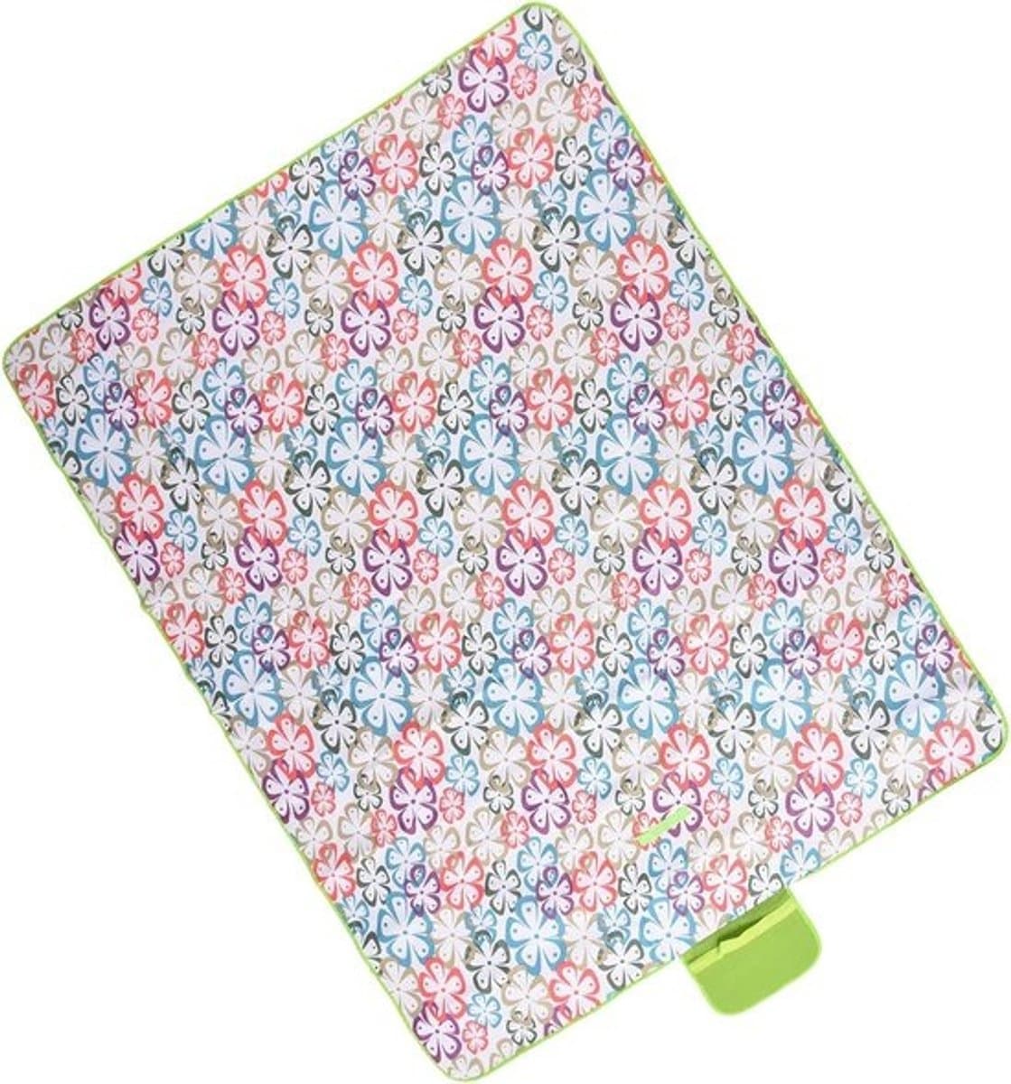 Campingdeken Picknickkleed - Buitenkleed Reiskleed - Buitenactiviteiten Genieten - Waterdicht Zandbestendig - 145 x 200 cm - Bloemen