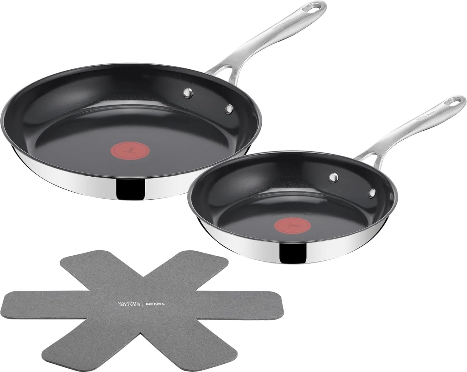Koekenpan Set 2 Stuks 24/28 cm met Panbeschermer, Keramisch