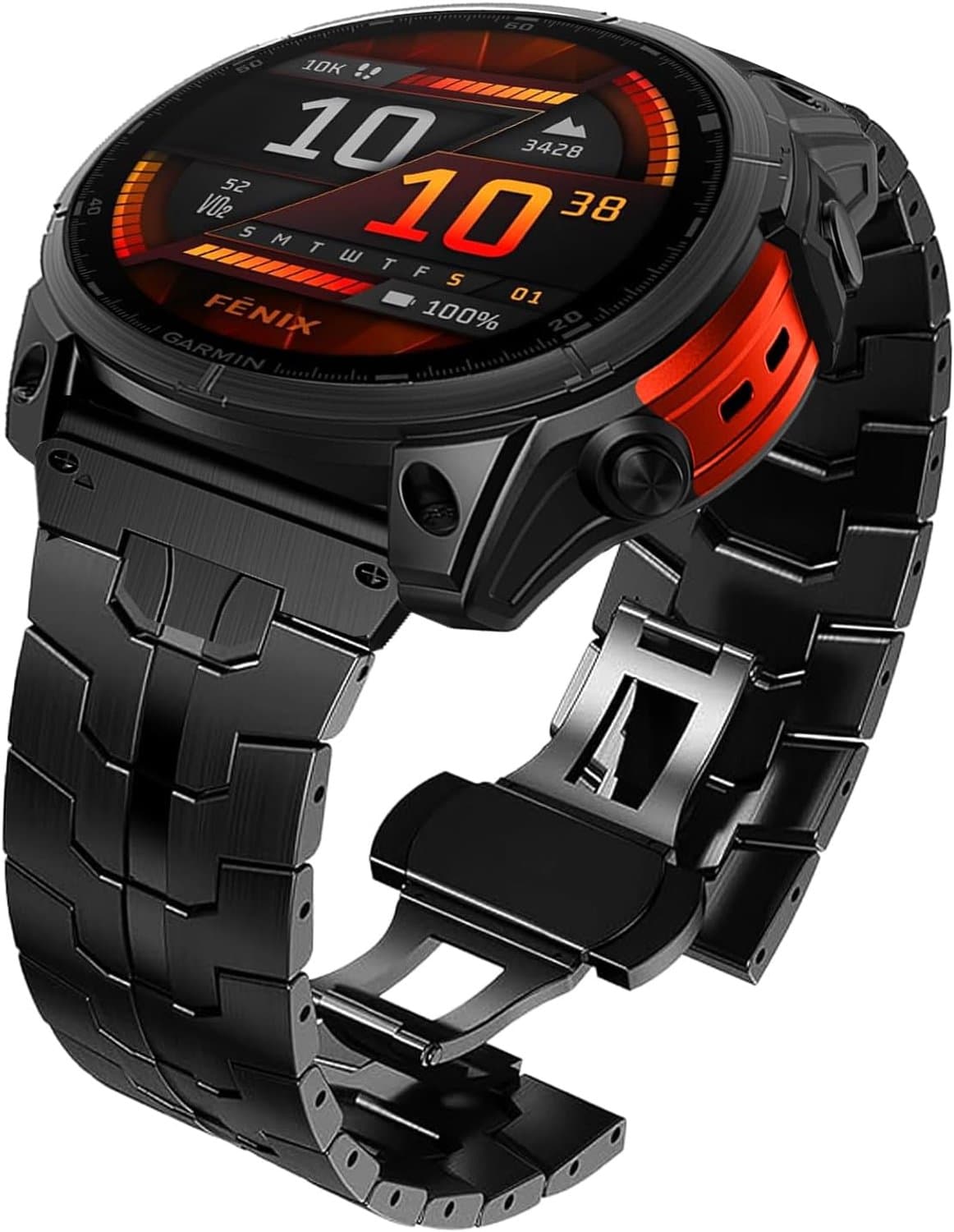 Metalen armband 20mm - titanium - geschikt voor Amazfit en Galaxy Watch - stijlvol en duurzaam - ShopVlot