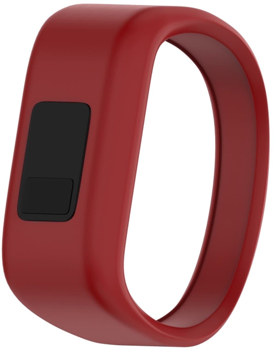 Siliconen sport polsband voor Garmin Vivofit JR, maat: groot (rood)