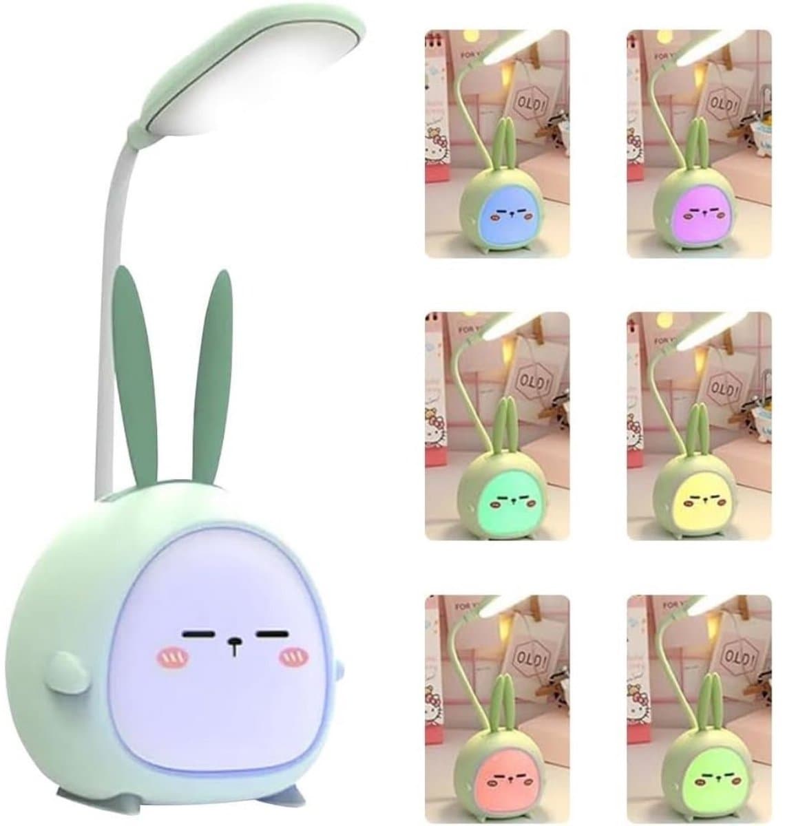 Zolvano® Bureaulamp Kinderkamer - Tafellamp - Daglichtlamp-Groen