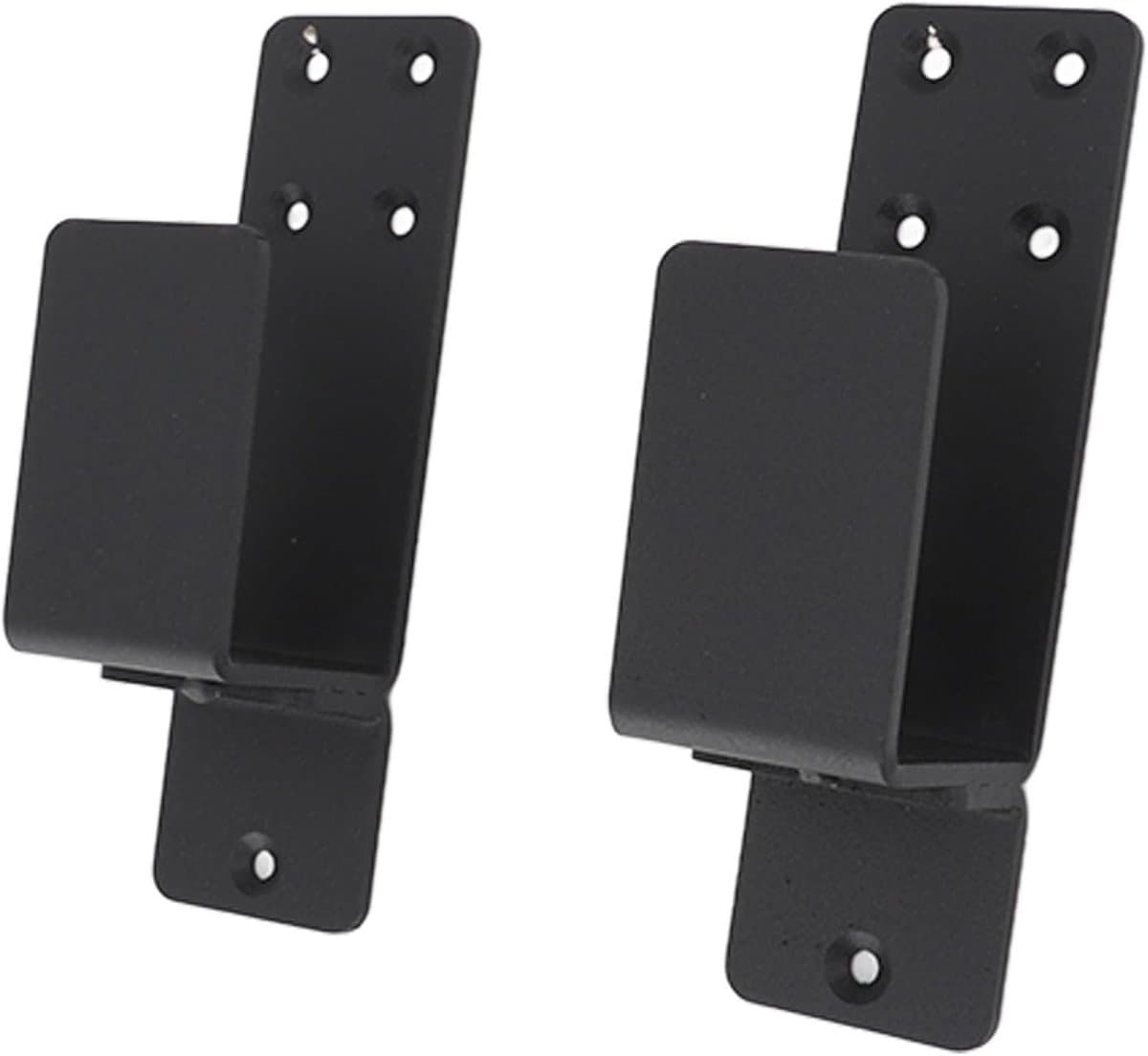 Deur Beveiligingsbeugels - Barricade Beugels - Extra Beveiliging - U-Vorm Versterkt - Voor 2x4 Planken - Zwart