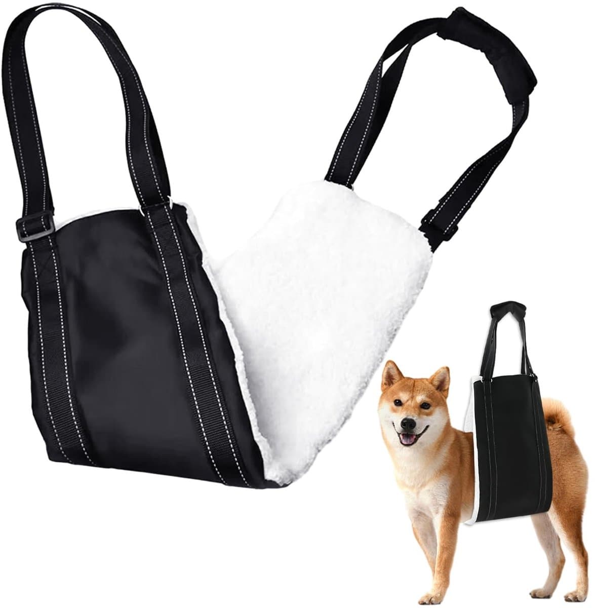 Dailygoods- Hondenharnas Verstelbaar - Geschikt voor Oudere/Hond met Beperkingen - Duurzaam Oxford-Stof - Lichtgewicht - Afmetingen 125-175 x 19 cm - 1 Stuk - Hondentuig