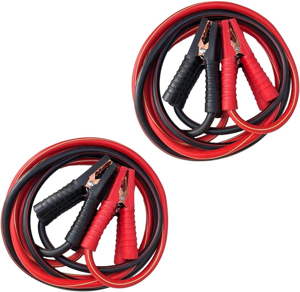 Starthulp Kabels - Startkabels Auto - Accu Starten - Kleurgecodeerde Klemmen - 3-4 meter - Zwart/Rood