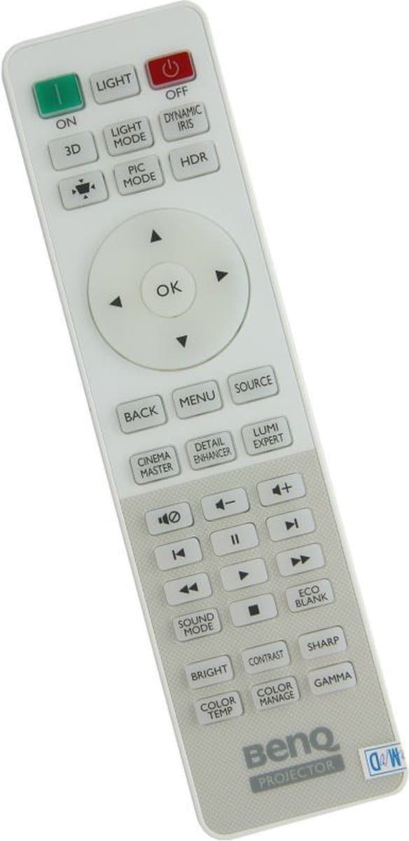 Afstandsbediening geschikt voor de BENQ W1700 beamer, vervangt 5J.JHN06.001 / RCV015