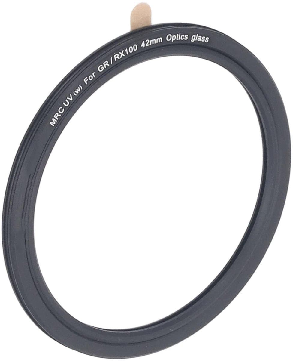 Brenzoos - UV Filter - Camera UV Filter - Ultra Slim - 42 mm - Scratch Resistant - Geschikt voor Ricoh GR3 GR3X GR2 en RX100