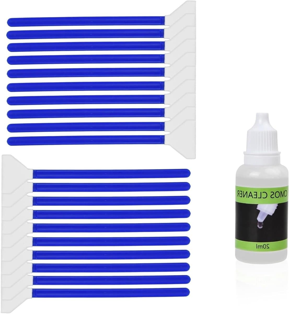 20 Stuks Volledige Sensor Swabs voor Camera Reiniging met Reinigingsoplossing voor Digitale Camera's en Sensoren