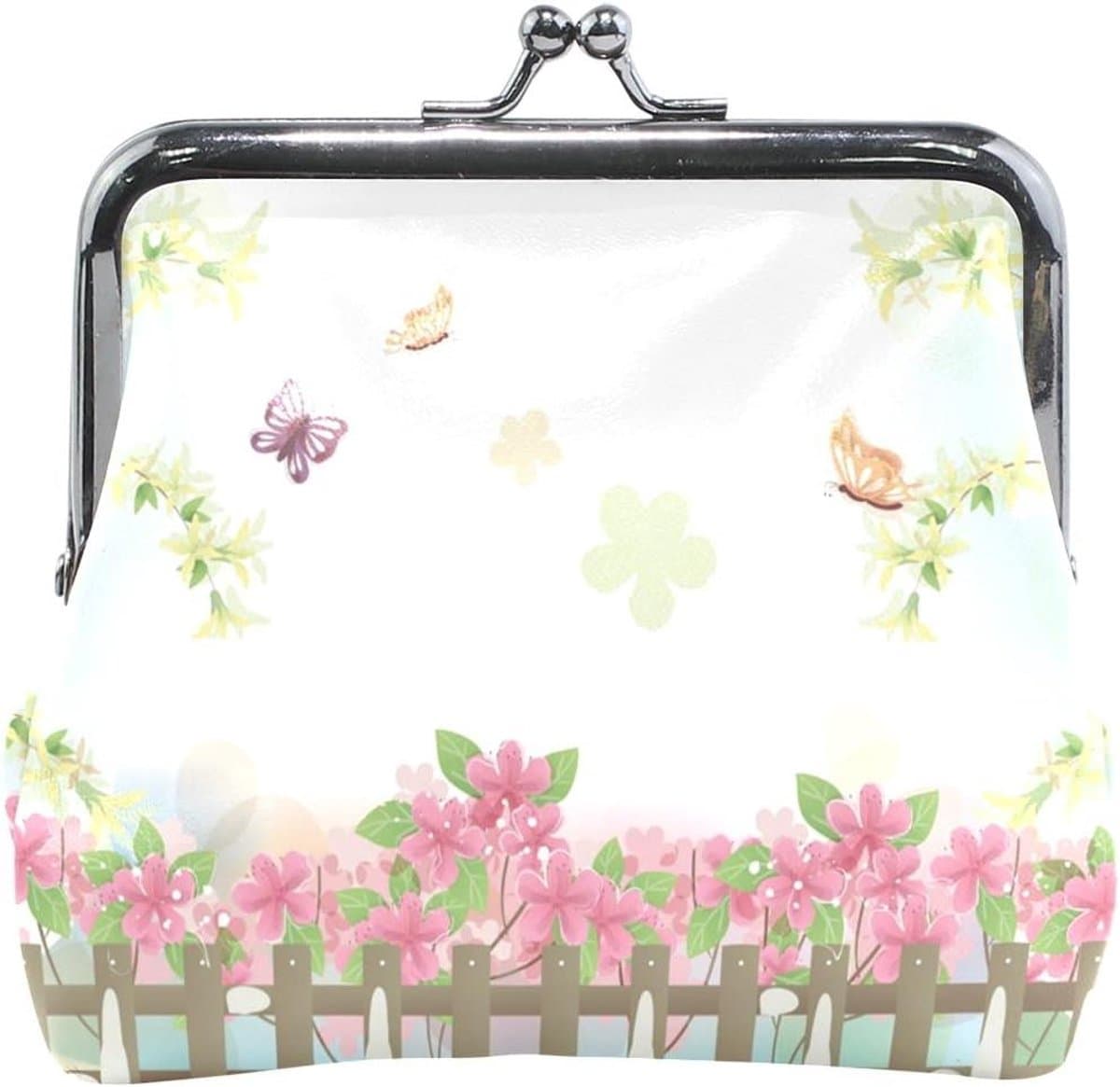 Mini Portemonnee - Bloemen Vlinder - Dames Meisjes - Compact Ontwerp - 81 gram - Multicolor
