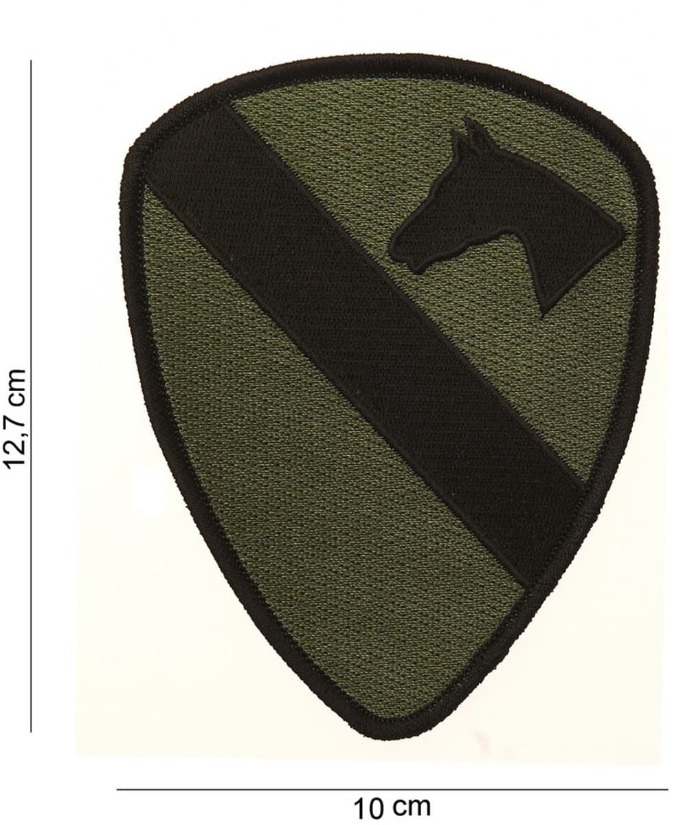 Embleem stof cavalry patch subdued #3061 Groen