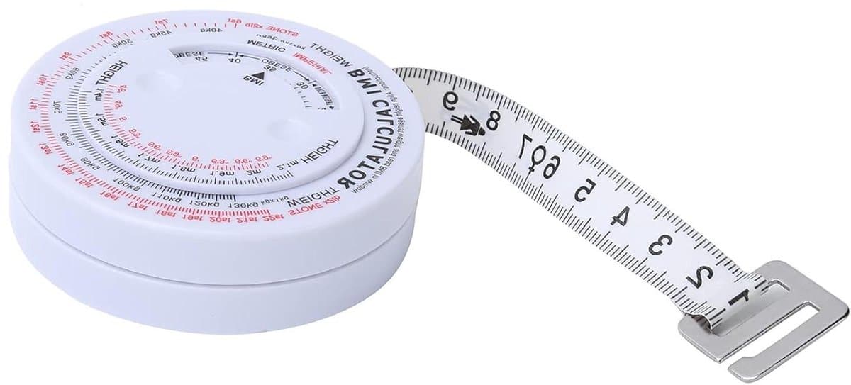 Meetlint Lichaamsmaten - Fitness Tracker - Voortgang Bijhouden - Nauwkeurige Metingen - 150 Cm - Wit
