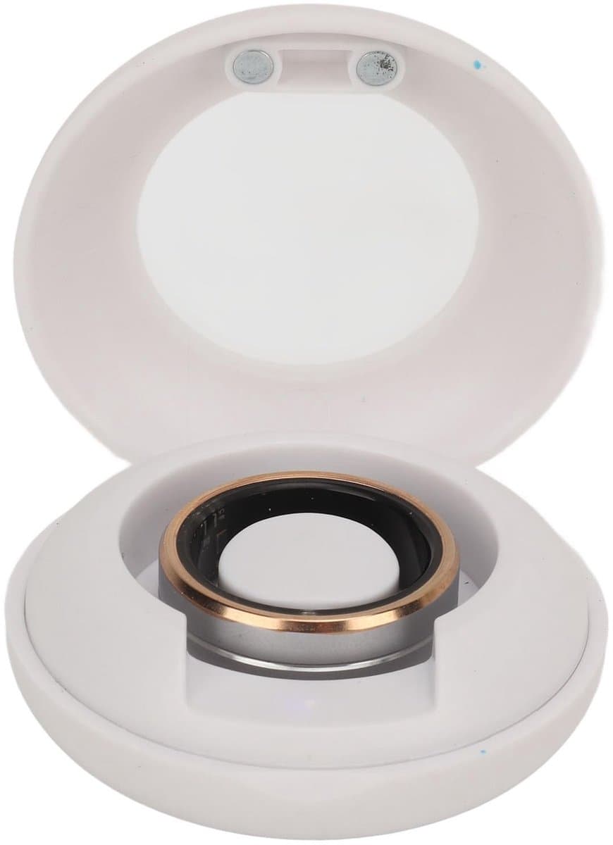 Store_8 - Gezondheidsring - Slimme Ring met Fitnesstracker - IP68 Waterdicht - Fitnessring - Temperatuur- en Slaapmonitor - Geschikt voor Heren en ...