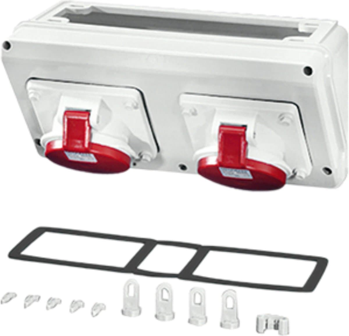 Hensel CB 13 connection box 2x32A 5-polig 300x150x170mm (BxHxD)