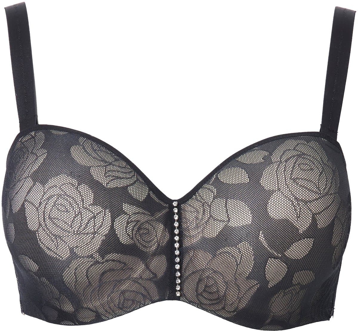 TruYou - Dames - TRUYOU multiway-beha beugel afneembare bandjes cup B - E - Zwart - Maat 85B