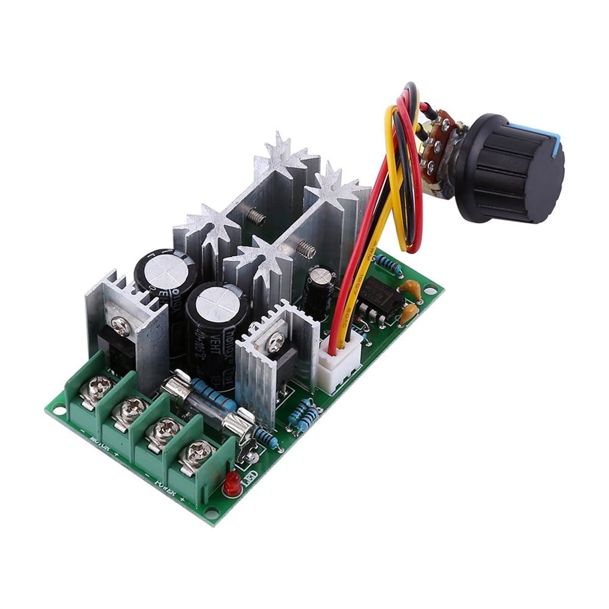 Allecto - DC Motor Controller - 20A - PWM Snelheidsregelaar - 10-60V - Efficiënte regeling - Geschikt voor diverse toepassingen - Compact formaat