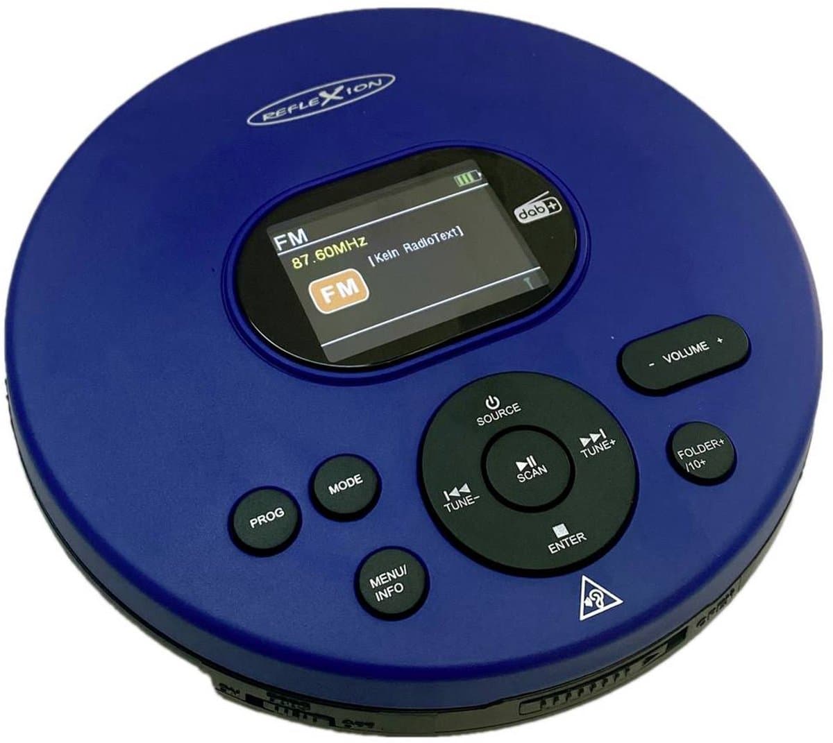 Reflexion PCD540DAB/BL Discman CD, CD-R, CD-RW, MP3 Blauw