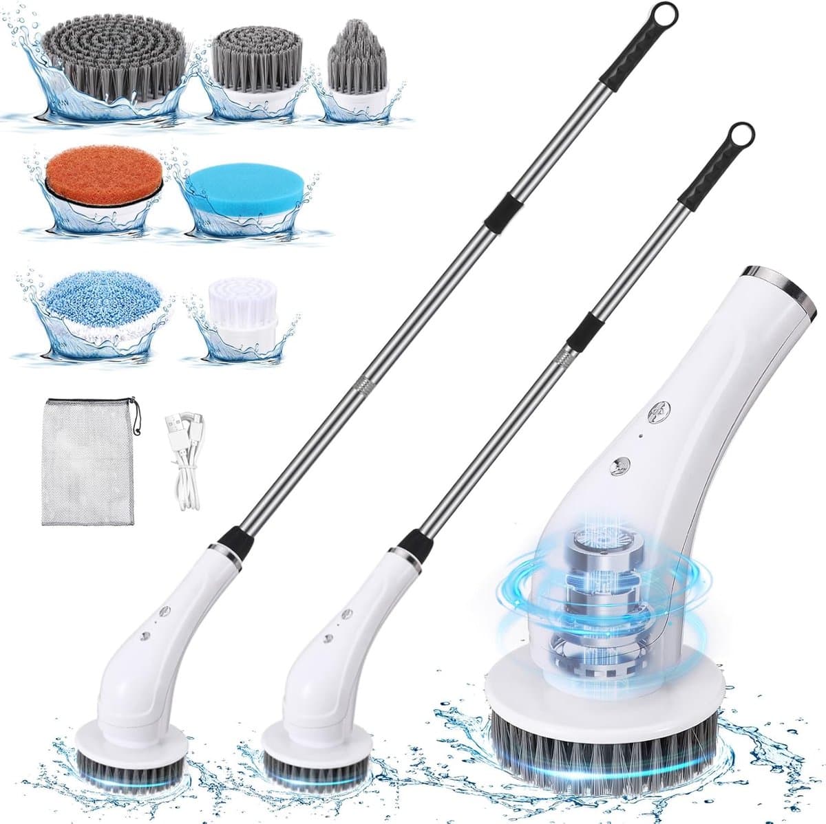 Lexium Elektrische Schoonmaakborstel - Elektrische Schrobborstel - Electrische Schoonmaakborstel - Elektrische Scrubber - Elektrische Afwasborstel