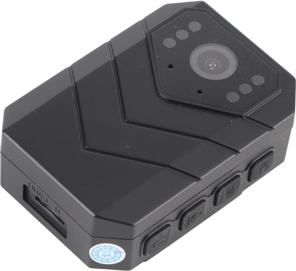 4K Mini Versleten Camera 1080P HD WiFi Lichaamscamera - Draagbare Pocketvideorecorder - Groothoeklens - Schokbestendig Waterdicht - Achterclip .
