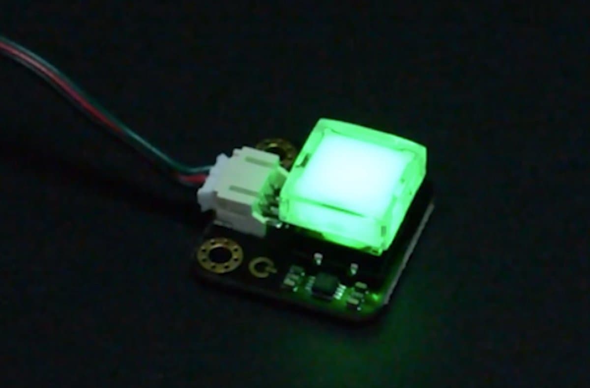 Gravity: LED-schakelaar vierkant voor Arduino / micro:bit DFR0789