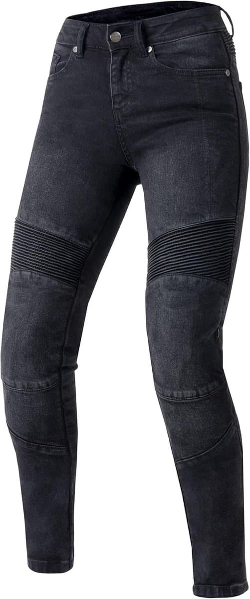 Dames motorbroek van denim met Kevlar voering en CE protectie