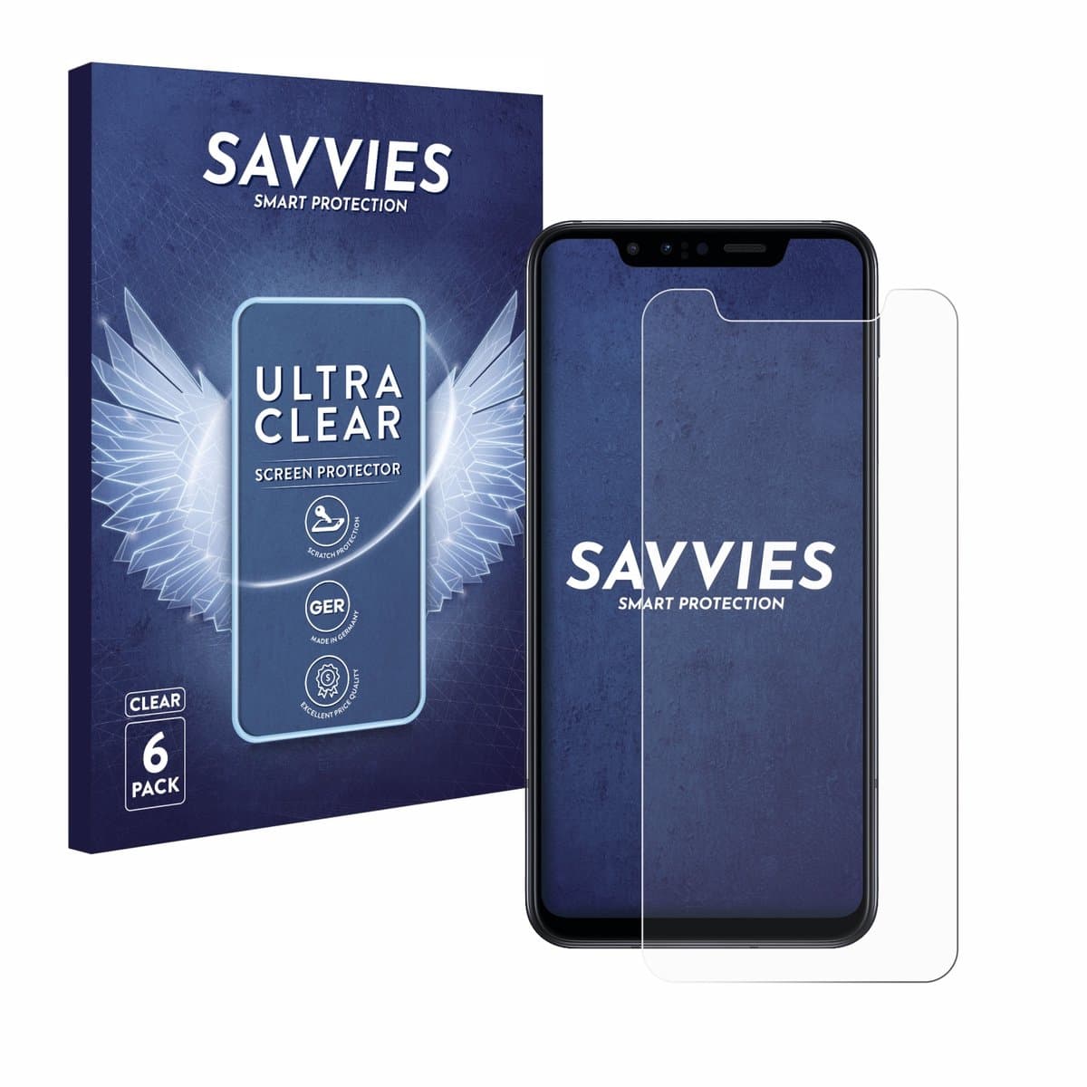Savvies - Screenprotector voor LG G8s ThinQ - Folie Beschermfolie transparant 6 Stuks
