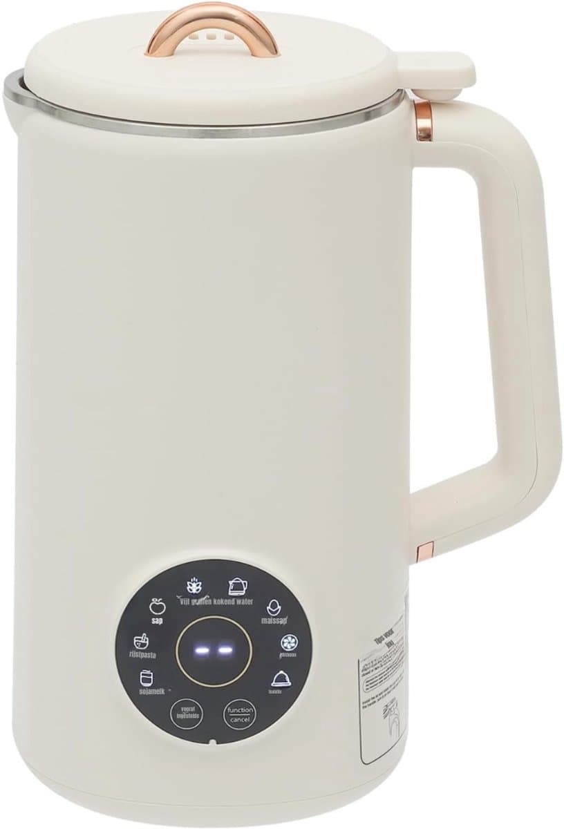 MIRA® Sojamelkmaker – Soepmaker – Melkmachine – Crèmewit - 15cm x 15cm x 29cm