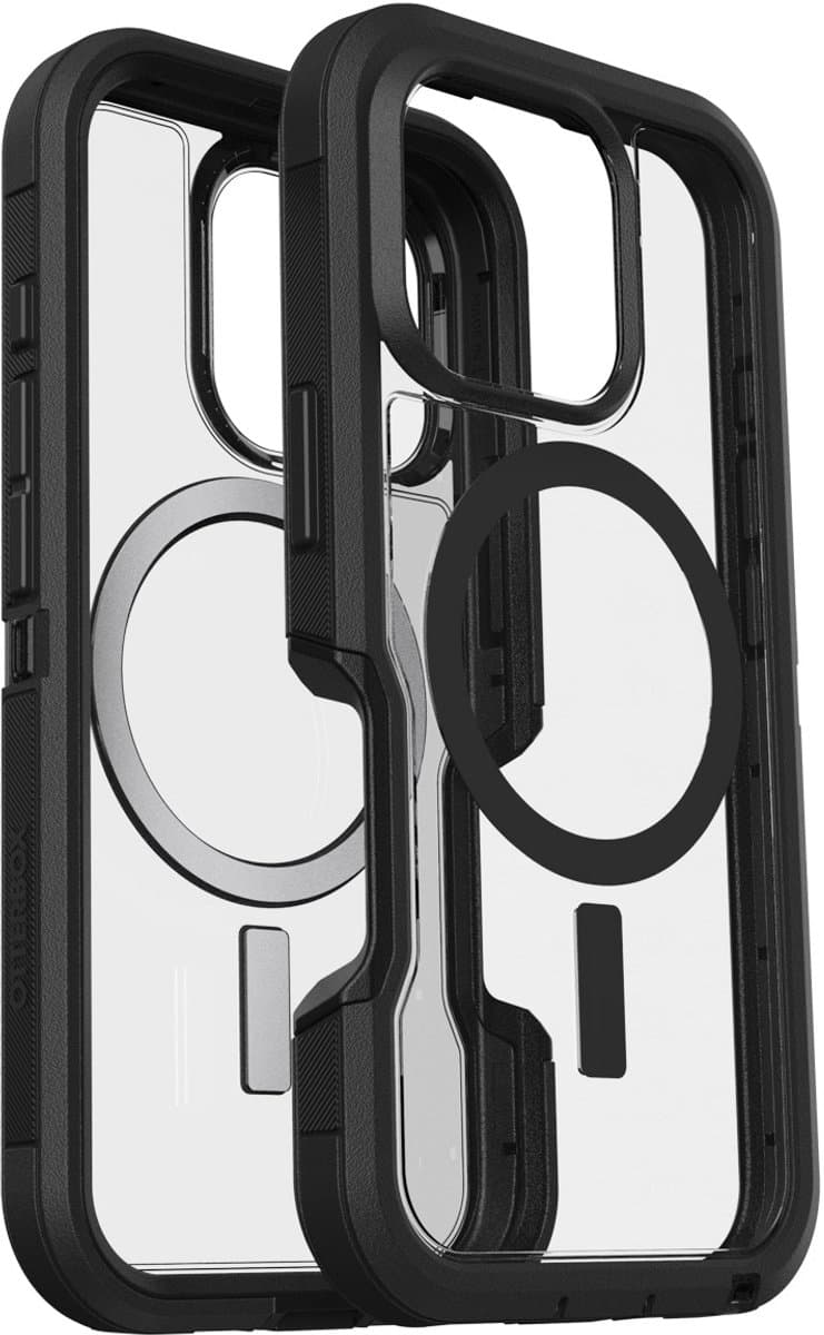 Otterbox Defender XT iPhone 16 Pro Back Cover met MagSafe Magneet Transparant Zwarte Rand