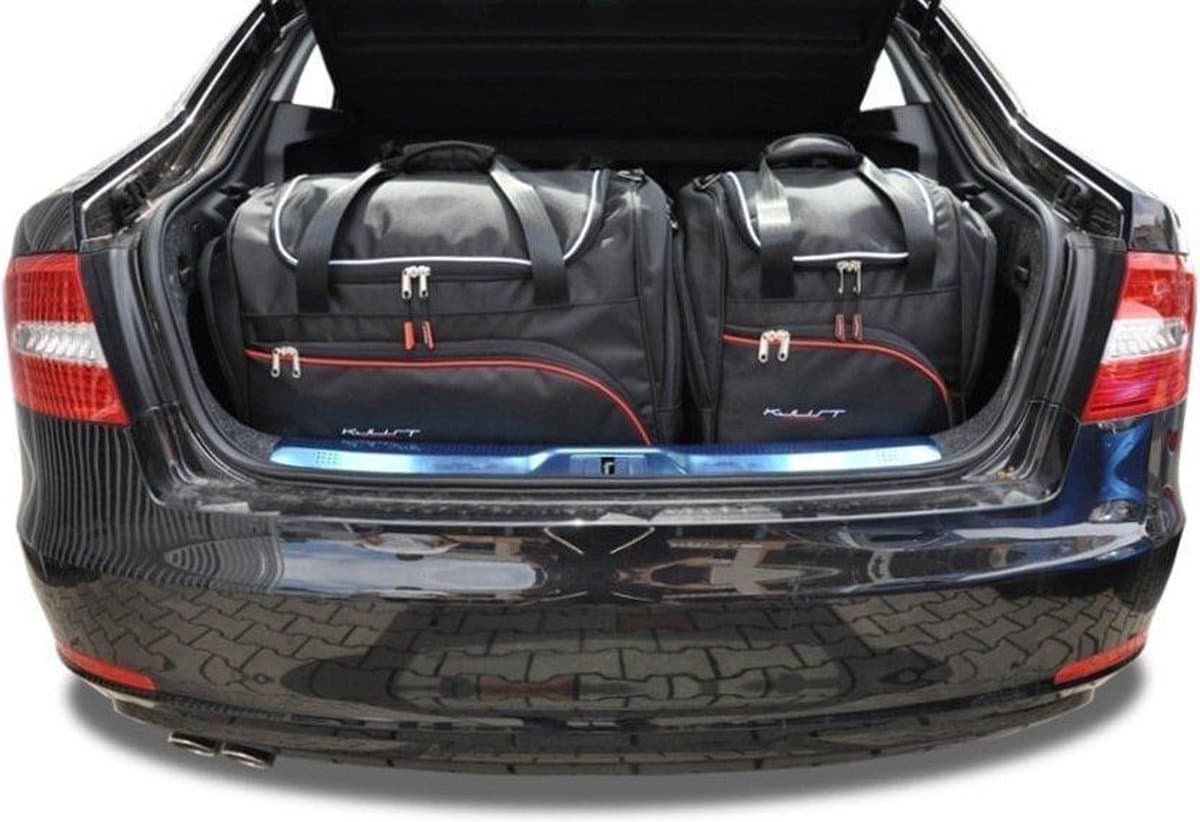 SKODA SUPERB SEDAN 2008-2015 5-delig Reistassen Op Maat Auto Interieur Kofferbak Organizer Accessoires