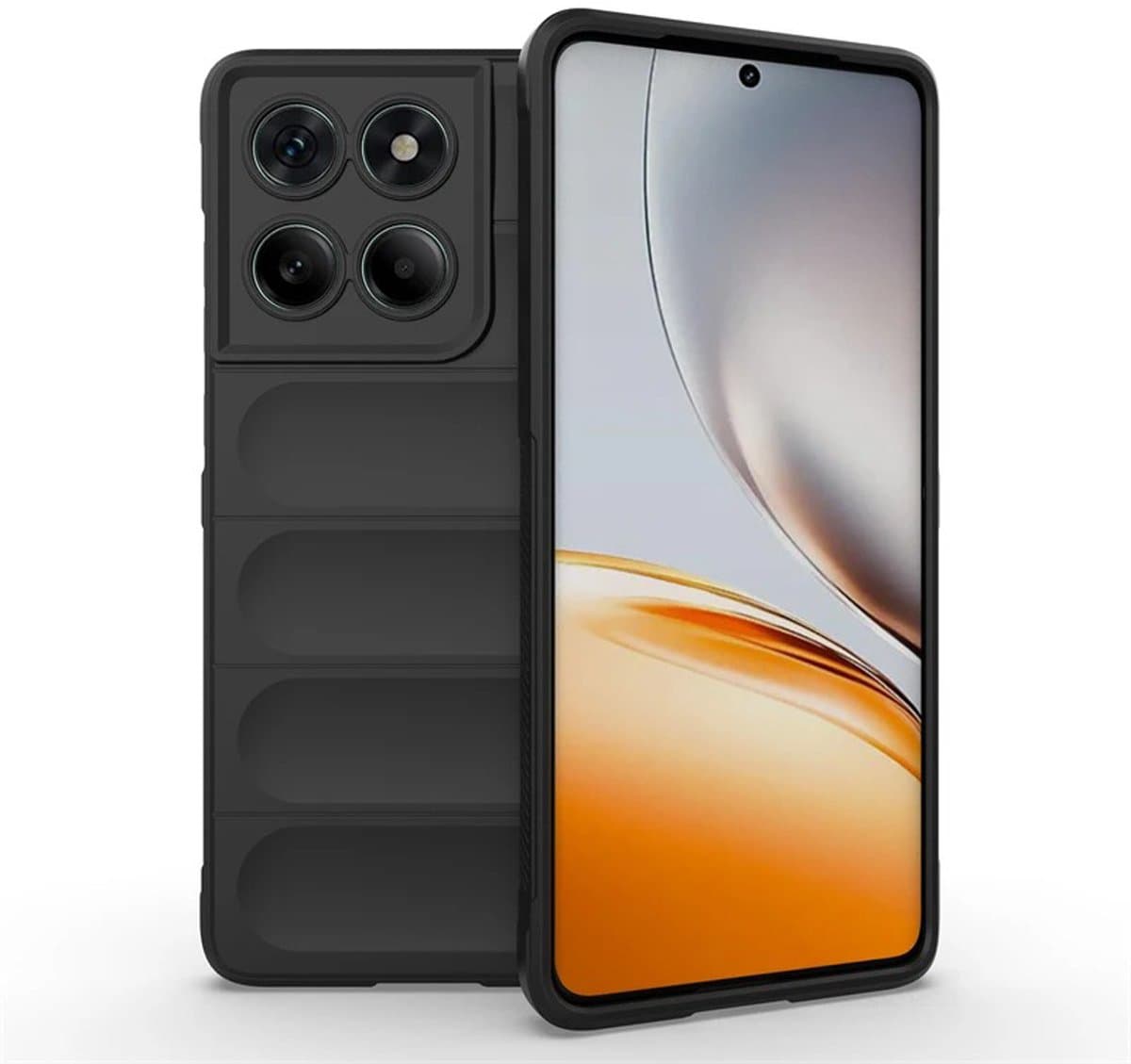 MobyDefend Hoesje - Geschikt voor Motorola Edge 60 / Motorola Edge 60 Fusion - TPU Gripcase - Zwart