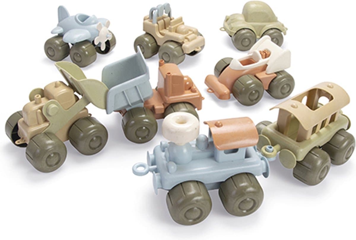 Dantoy Bio Speelgoed Auto set 8 stuks