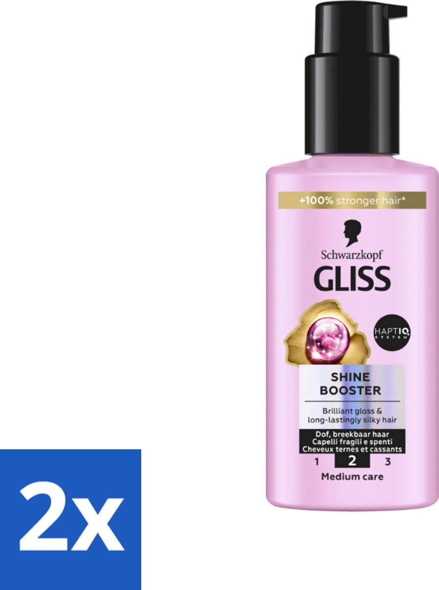 Gliss - Haarserum - Liquid Silk Shine Booster - Fruitige Geur - 100 ml - Voordeelverpakking - 2 stuks